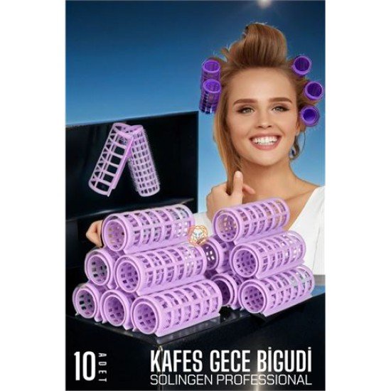 Kafes Gece Bigudisi 2.5 cm 10 Adet Solingen Professional Kafes Gece Bigudisi 2.5 cm 10 Adet Solingen Professional