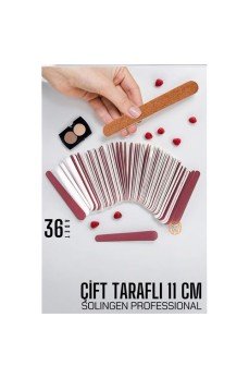 Tırnak Törpüsü Kullan-At Çift Taraflı 36 ADET Solingen Professional Tırnak Törpüsü Kullan-At Çift Taraflı 36 ADET Solingen Professional