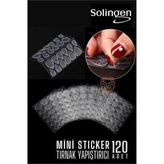 Tırnak Yapıştırıcı Solingen Mini Sticker 120 Adet Tırnak Yapıştırıcı Solingen Mini Sticker 120 Adet