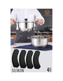 Tencere Tutucu Silikon 4 ADET