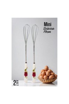 Sciarra Mini Çırpıcı Seramik Saplı 2 Adet