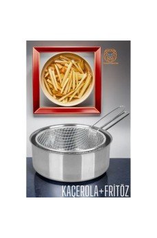 Fritözlü Kaçerola Multi Kullanım Çelik 20 CM Fritözlü Kaçerola Multi Kullanım Çelik 20 CM