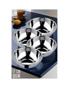 Yemek Tası Paslanmaz Çelik Çorba Kasesi 4 ADET