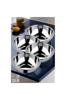 Yemek Tası Paslanmaz Çelik Çorba Kasesi 4 ADET