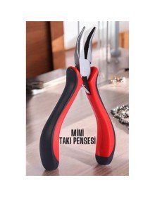 Profesyonel Mini Eğri Kargaburun Takı Pensesi