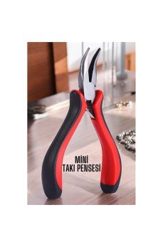 Profesyonel Mini Eğri Kargaburun Takı Pensesi Profesyonel Mini Eğri Kargaburun Takı Pensesi