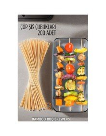 Çöp Şiş İkram Çubukları Bamb 200 ADET