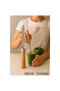 Oyacak - Dolmalık Kabak ve Biber Patlıcan Oyacağı 304 Paslanmaz Çelik Oyacak - Dolmalık Kabak ve Biber Patlıcan Oyacağı 304 Paslanmaz Çelik