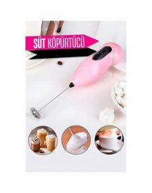 Süt Köpürtücü Kahve Karıştırıcı Mini Pilli Mixer Çırpıcı