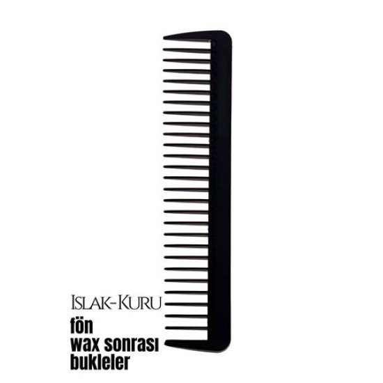 Bukleli Saç Fön Wax Sonrası Tarak Karbon Nano Absolute Professional