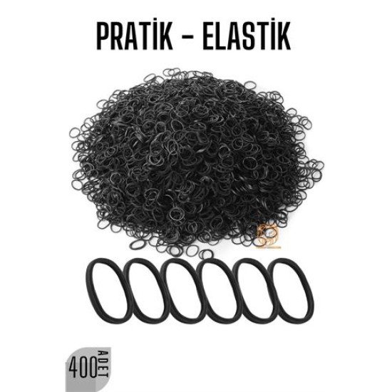 Pratik Saç Lastik Toka 400 ADET SİYAH Pratik Saç Lastik Toka 400 ADET SİYAH