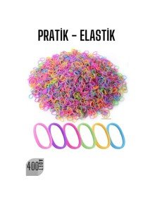 Pratik Saç Lastik Toka 400 ADET RENKLİ
