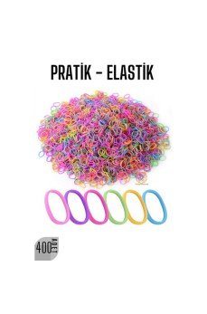 Pratik Saç Lastik Toka 400 ADET RENKLİ