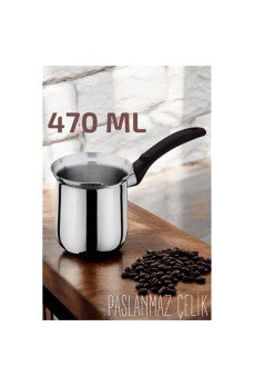 Paslanmaz Çelik Cezve 470 ml Paslanmaz Çelik Cezve 470 ml
