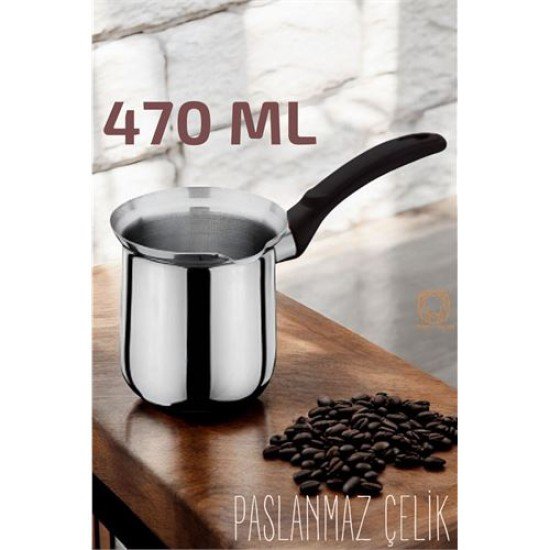 Paslanmaz Çelik Cezve 470 ml Paslanmaz Çelik Cezve 470 ml