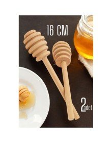Bal Kaşığı Ahşap Uzun 16 CM Bal Damlatıcı Kaşık 2 ADET