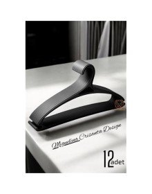 Tasarım Askı Seti 12 ADET Elbise Askısı M.Crisanta SİYAH