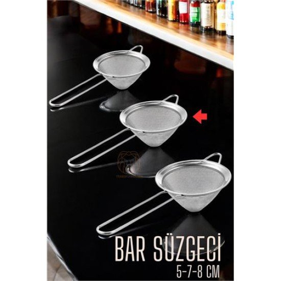 Bar Süzgeci Bar Strainer 3 Boy Set 5 7 8 cm Bar Süzgeci Bar Strainer 3 Boy Set 5 7 8 cm