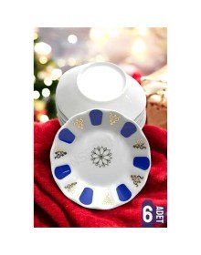 Melamin Çay Tabağı 6 Adet Geleneksel Türk Çay Bardağı Altlığı