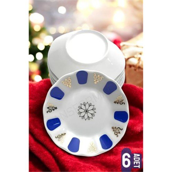 Melamin Çay Tabağı 6 Adet Geleneksel Türk Çay Bardağı Altlığı