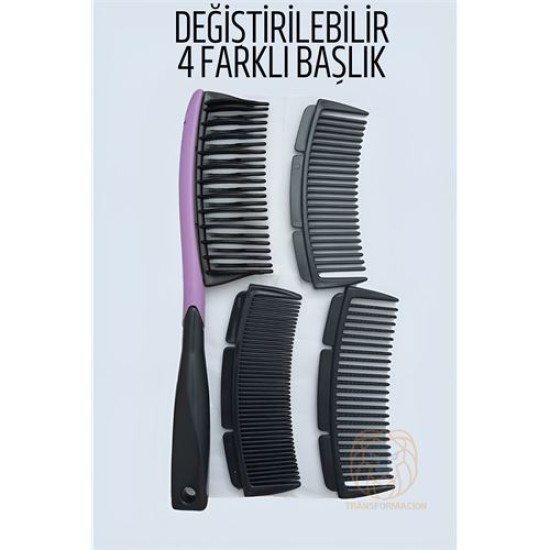 4 Uçlu Değiştirilebilir Başlıklı Tarak