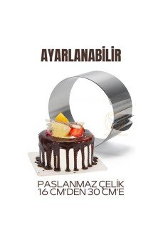Ayarlanabilir Kek Kalıbı Pasta Kalıbı Çember Kek Kalıbı Paslanmaz Çelik