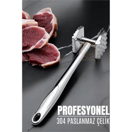 Et Tokmağı 2 Taraflı 304 Paslanmaz Çelik Et Tokmağı 2 Taraflı 304 Paslanmaz Çelik