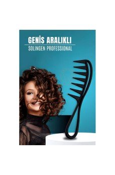 Geniş Dişli Stil Tarağı Karbon Solingen Professional