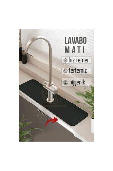 Su Emici Lavabo Matı Hızlı Emen Musluk Matı