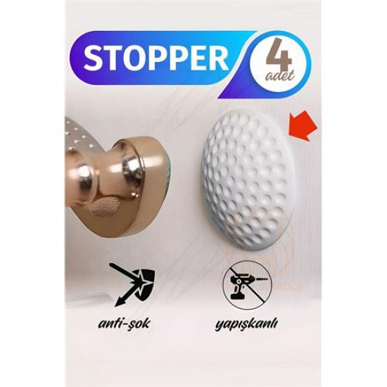 Kapı Stopperi Golf Topu Model Kapı Çarpma Önleyici 4 Adet Kapı Stopperi Golf Topu Model Kapı Çarpma Önleyici 4 Adet