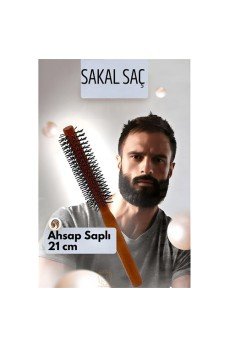 Sakal Fırçası Saç Fırçası ve Fön Fırçası Ahşap Saplı