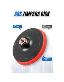 115 mm Cırtlı Zımpara Disk Pasta Cila Sünger Tabanı