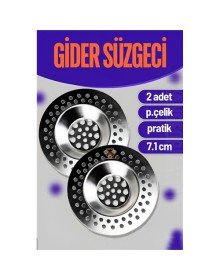 Çelik Lavabo Süzgeci 2 ADET