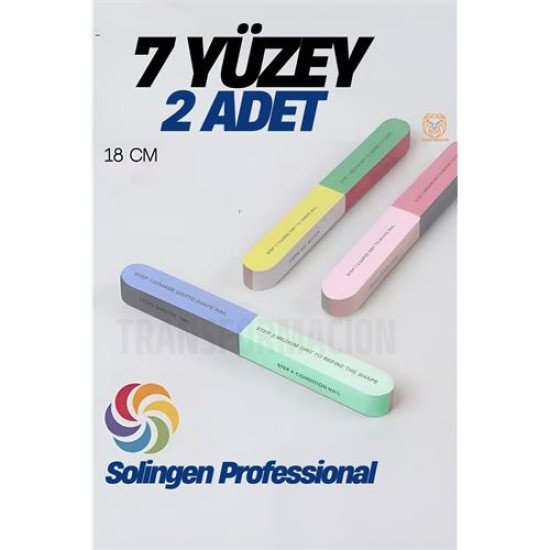 7 Yüzeyli Tırnak Törpü ve Parlatma Blok Sünger Solingen Professional 7 Yüzeyli Tırnak Törpü ve Parlatma Blok Sünger Solingen Professional