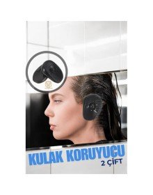 Kulak Koruyucu Saç Boyası Şampuan Kesim İçin 2 TAKIM