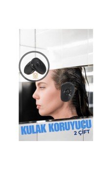 Kulak Koruyucu Saç Boyası Şampuan Kesim İçin 2 TAKIM