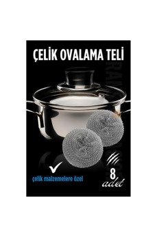 Çelik Bulaşık Ovalama Teli 4 Adet
