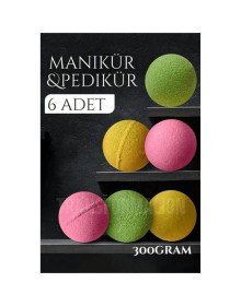 Manikür Pedikür Topu Manikür Bombası 6 adet 300 Gram