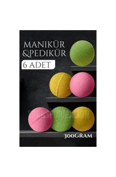 Manikür Pedikür Topu Manikür Bombası 6 adet 300 Gram