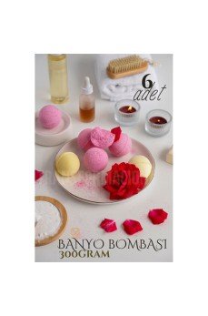 Banyo Bombası Jakuzi Küvet Banyo Bombası Topu 6 adet 300 Gr