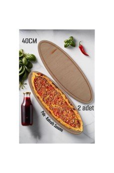 Ahşap Pide Sunum ve Kesim Tahtası 2 adet 40 Cm Ahşap Pide Sunum ve Kesim Tahtası 2 adet 40 Cm