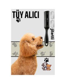 Kedi ve Köpek Çift Jiletli Tüy Alma Tarağı