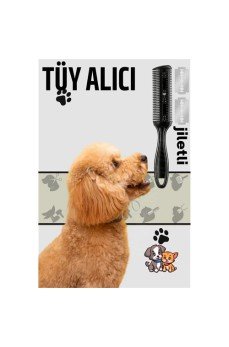 Kedi ve Köpek Çift Jiletli Tüy Alma Tarağı