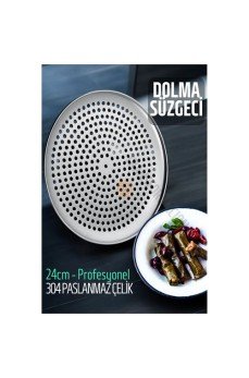 Sarma Dolma Süzgeci 24 cm 304 Paslanmaz Çelik