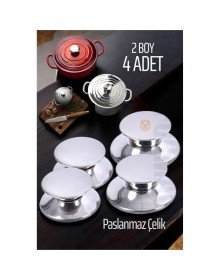 Tencere Tava Tepesi Tencere Tava Kapağı Tutucu 2 Boy 4 Adet