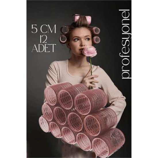 5 Cm Bigudi Saç Bigudisi Profesyonel 12 ADET 5 Cm Bigudi Saç Bigudisi Profesyonel 12 ADET