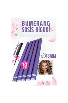 Bumerang Sosis Bigudi Tarak Seti 18 mm Kalınlık 10 Adet Bumerang Sosis Bigudi Tarak Seti 18 mm Kalınlık 10 Adet