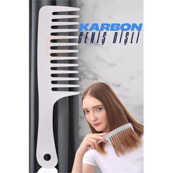 Geniş Dişli Masaj Etkili Saç Açma Tarağı Geniş Dişli Masaj Etkili Saç Açma Tarağı