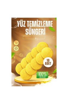 Makyaj Temizlik Pedi Cilt Temizlik Süngeri Doğal Selülöz 10 ADET