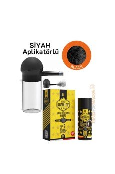 Aplikatörlü Saç Dolgunlaştırıcı Fiber Topik Toz SİYAH 50 Gram